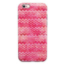 Pink Multi Watercolor Chevron iPhone 6/6s or 6/6s Plus 2-Piece Hybrid INK-Fuzed Case