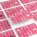 Pink Multi Watercolor Chevron - Premium Protective Decal Skin-Kit for the Apple Credit Card