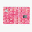 Pink Multi Watercolor Chevron - Premium Protective Decal Skin-Kit for the Apple Credit Card