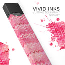Pink Multi Watercolor Chevron - Premium Decal Protective Skin-Wrap Sticker compatible with the Juul Labs vaping device