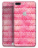 Pink Multi Watercolor Chevron - Skin-kit for the iPhone 8 or 8 Plus