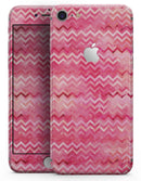 Pink Multi Watercolor Chevron - Skin-kit for the iPhone 8 or 8 Plus