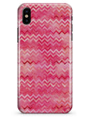 Pink Multi Watercolor Chevron - iPhone X Clipit Case