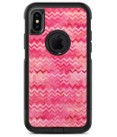 Pink Multi Watercolor Chevron - iPhone X OtterBox Case & Skin Kits
