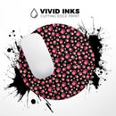 Pink Paw Prints on Black// WaterProof Rubber Foam Backed Anti-Slip Mouse Pad for Home Work Office or Gaming Computer Desk