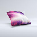 Pink Rays of Light ink-Fuzed Decorative Throw Pillow