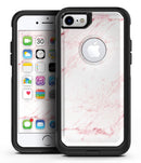 Pink Red Marble Surface - iPhone 7 or 7 Plus Commuter Case Skin Kit