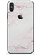 Pink Red Marble Surface - iPhone X Skin-Kit