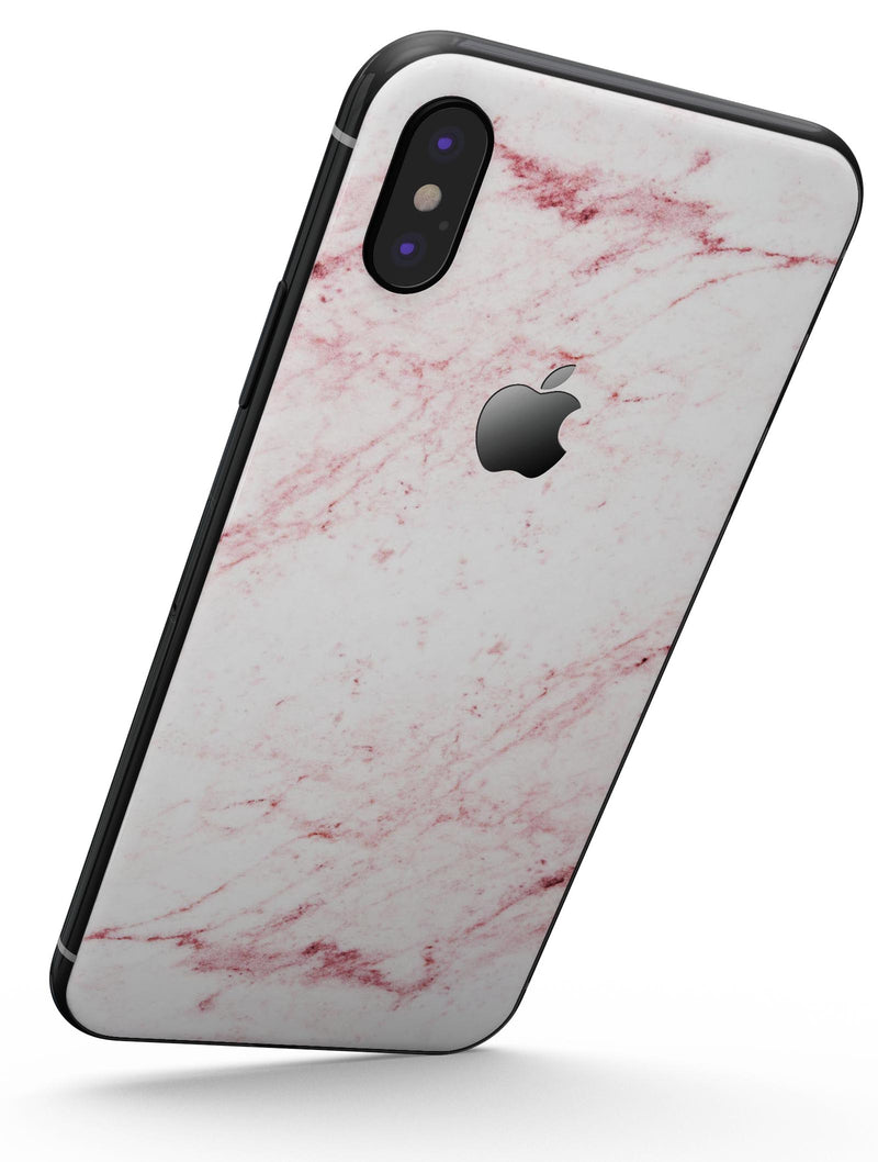 Pink Red Marble Surface - iPhone X Skin-Kit