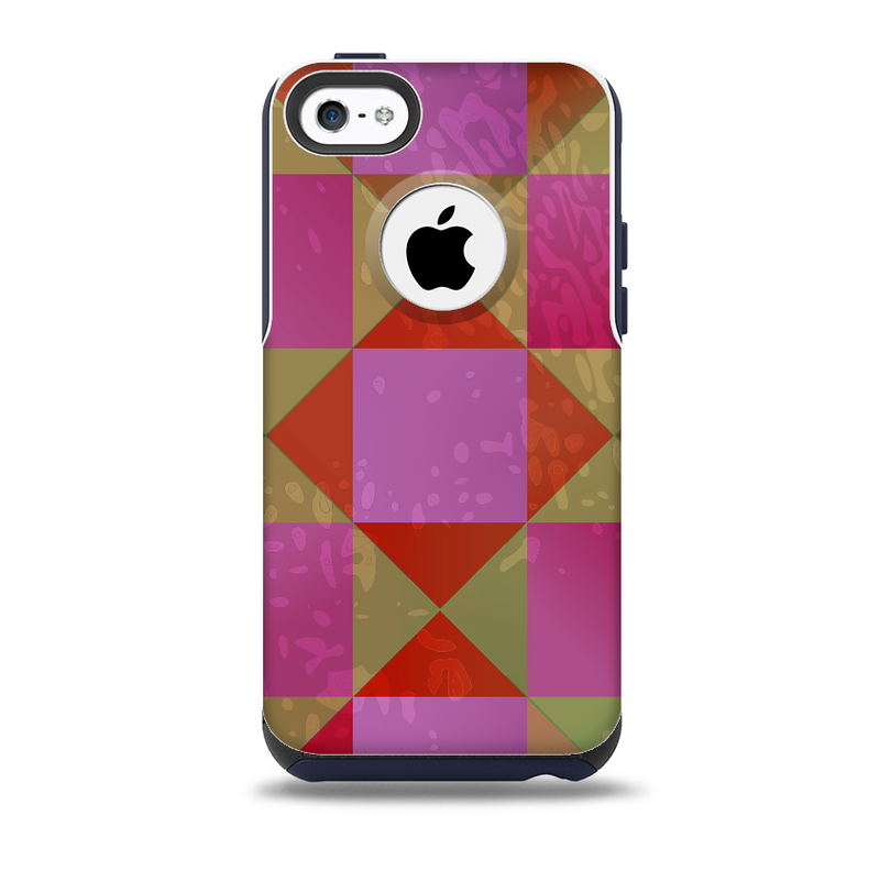 Pink, Red and Green Drop-Shapes Skin for the iPhone 5c OtterBox Commuter Case