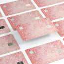 Pink SemiCircles with Yellow Polka Dots - Premium Protective Decal Skin-Kit for the Apple Credit Card