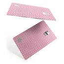 Pink Shades of Chevron Stripes - Premium Protective Decal Skin-Kit for the Apple Credit Card