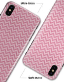 Pink Shades of Chevron Stripes - iPhone X Clipit Case