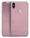 Pink Shades of Chevron Stripes - iPhone X Skin-Kit
