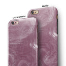 Pink Slate Marble Surface V15 iPhone 6/6s or 6/6s Plus 2-Piece Hybrid INK-Fuzed Case