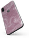 Pink Slate Marble Surface V15 - iPhone X Skin-Kit