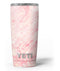 Pink Slate Marble Surface V42 - Skin Decal Vinyl Wrap Kit compatible with the Yeti Rambler Cooler Tumbler Cups