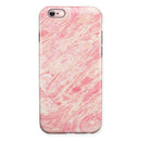 Pink Slate Marble Surface V42 iPhone 6/6s or 6/6s Plus 2-Piece Hybrid INK-Fuzed Case