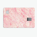 Pink Slate Marble Surface V42 - Premium Protective Decal Skin-Kit for the Apple Credit Card