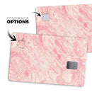 Pink Slate Marble Surface V42 - Premium Protective Decal Skin-Kit for the Apple Credit Card