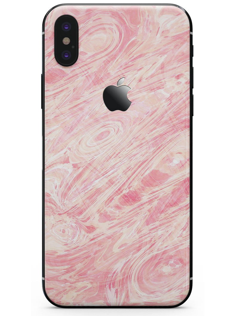 Pink Slate Marble Surface V42 - iPhone X Skin-Kit