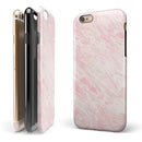 Pink Slate Marble Surface V43 iPhone 6/6s or 6/6s Plus 2-Piece Hybrid INK-Fuzed Case