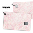 Pink Slate Marble Surface V43 - Premium Protective Decal Skin-Kit for the Apple Credit Card