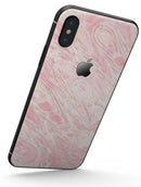 Pink Slate Marble Surface V43 - iPhone X Skin-Kit