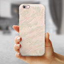 Pink Slate Marble Surface V47 iPhone 6/6s or 6/6s Plus 2-Piece Hybrid INK-Fuzed Case