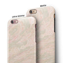 Pink Slate Marble Surface V47 iPhone 6/6s or 6/6s Plus 2-Piece Hybrid INK-Fuzed Case