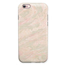 Pink Slate Marble Surface V47 iPhone 6/6s or 6/6s Plus 2-Piece Hybrid INK-Fuzed Case