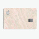 Pink Slate Marble Surface V47 - Premium Protective Decal Skin-Kit for the Apple Credit Card