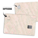 Pink Slate Marble Surface V47 - Premium Protective Decal Skin-Kit for the Apple Credit Card
