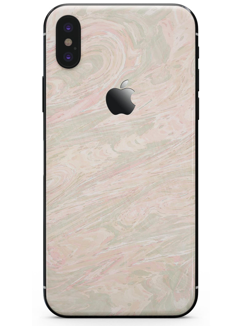 Pink Slate Marble Surface V47 - iPhone X Skin-Kit