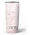 Pink Slate Marble Surface V7 - Skin Decal Vinyl Wrap Kit compatible with the Yeti Rambler Cooler Tumbler Cups