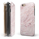 Pink Slate Marble Surface V7 iPhone 6/6s or 6/6s Plus 2-Piece Hybrid INK-Fuzed Case