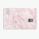 Pink Slate Marble Surface V7 - Premium Protective Decal Skin-Kit for the Apple Credit Card