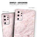 Pink Slate Marble Surface V7 - Premium Vinyl Skin Decal for Samsung Galaxy S25 Ultra, S24, S23, S22 & All Galaxy S Models