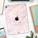 Pink Slate Marble Surface V7 - Full Body Skin Decal for the Apple iPad Pro 12.9", 11", 10.5", 9.7", Air or Mini (All Models Available)