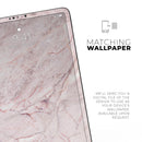 Pink Slate Marble Surface V7 - Full Body Skin Decal for the Apple iPad Pro 12.9", 11", 10.5", 9.7", Air or Mini (All Models Available)