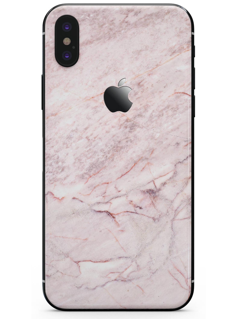 Pink Slate Marble Surface V7 - iPhone X Skin-Kit