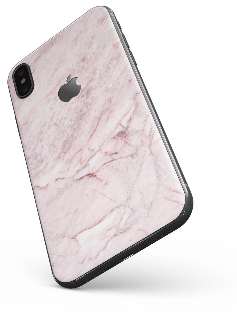 Pink Slate Marble Surface V7 - iPhone X Skin-Kit