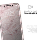Pink Slate Marble Surface V7 - Protective Skin Wrap & Decal – Compatible with iPhone SE to iPhone 17 Pro Max (All Models)