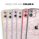 Pink Slate Marble Surface V7 - Protective Skin Wrap & Decal – Compatible with iPhone SE to iPhone 17 Pro Max (All Models)