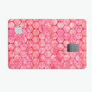 Pink Sorted Large Watercolor Polka Dots - Premium Protective Decal Skin-Kit for the Apple Credit Card