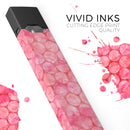 Pink Sorted Large Watercolor Polka Dots - Premium Decal Protective Skin-Wrap Sticker compatible with the Juul Labs vaping device