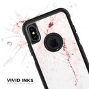 Pink Splattered Marble Surface - Skin Kit for the iPhone OtterBox Cases