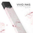 Pink Splattered Marble Surface - Premium Decal Protective Skin-Wrap Sticker compatible with the Juul Labs vaping device