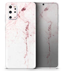 Pink Splattered Marble Surface - Premium Vinyl Skin Decal for Samsung Galaxy S25 Ultra, S24, S23, S22 & All Galaxy S Models