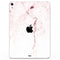 Pink Splattered Marble Surface - Full Body Skin Decal for the Apple iPad Pro 12.9", 11", 10.5", 9.7", Air or Mini (All Models Available)